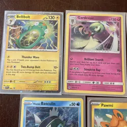 Pokemon Lot 5 Black Star Promo Cards Bellibolt Gardevoir Pawmi Scorbunny Holo - Image 2