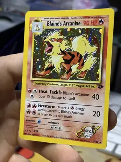 PRIVATE LISTING 3 CARD LOT Blaine's Arcanine 1/132 Gym Challenge Pokemon Card - Image 4