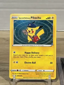 Special Delivery Pikachu SWSH074 SWSH: Sword & Shield Promo Cards Holo - Image 2