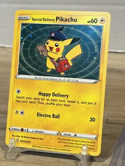 Special Delivery Pikachu SWSH074 SWSH: Sword & Shield Promo Cards Holo - Image 4