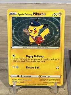 Special Delivery Pikachu SWSH074 SWSH: Sword & Shield Promo Cards Holo - Image 5