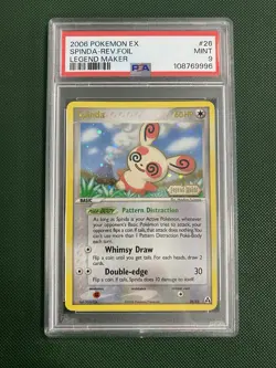 2006 EX Legend Maker Spinda Reverse Foil #26 PSA 9 Pokemon TCG Card - Image 1