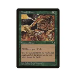 Muscle Sliver Magic the Gathering Tempest Common Lightly Played LP Single Card - Image 1