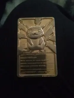 1999 Pokemon Burger King Pikachu 23K Gold Plated Limited Edition Card - Image 2