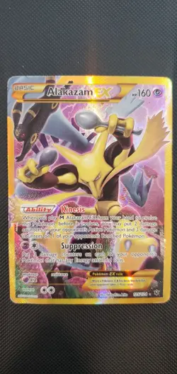 Alakazam EX 125/124 XY Fates Collide Full Art Secret Rare 2016 Pokemon Card 125/ - Image 1