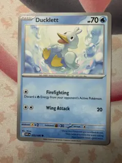 Ducklett Common SV: White Flare 025/086 NM English Pokemon Card - Image 1