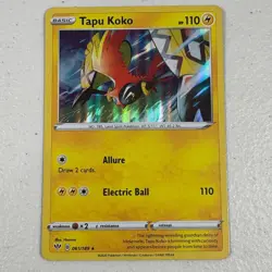 Pokemon TAPU KOKO 61/189 Holo Rare Card TCG Darkness Ablaze - Image 1