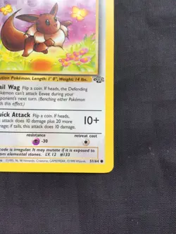 Pokemon Cards: Jungle 1st Edition Common: Eevee 51/64 - Image 4