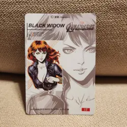 Black Widow Marvel Avengers Goddess Anime Waifu Holo Card Carddass Masters #17 - Image 2