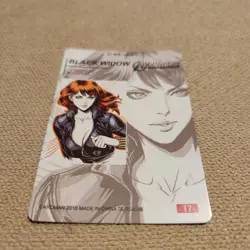 Black Widow Marvel Avengers Goddess Anime Waifu Holo Card Carddass Masters #17 - Image 5