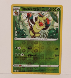 Thwackey Reverse Holo Pokemon 012/202 Trading Card Sword Shield Base NM - Image 1