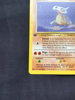 Pokemon Cards: Jungle 1st Edition Common: Cubone 50/64 - Image 5