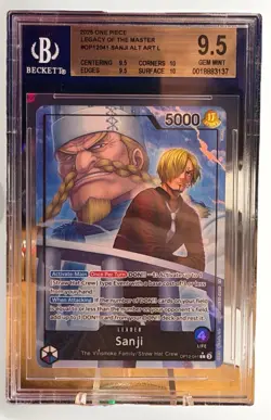 One Piece TCG Sanji Leader Alternative Art Card OP12-041 BGS 9.5 GEM MINT - Image 1