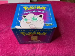 Pokemon 23k Gold Plated JIGGLYPUFF Trading Card Sealed 1999 Blue Box Burger King - Image 1