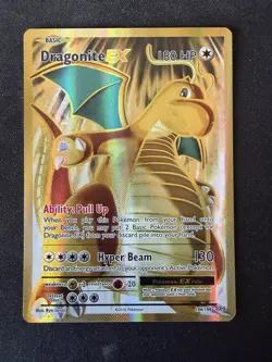 Pokemon TCG Dragonite-EX Evolutions Full Art Holo Card 106/108 Ultra Rare NM - Image 1