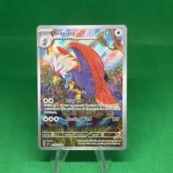 Braviary Illustration Rare Surging Sparks Pokemon TCG Card 214/191 NM Condition - Image 1