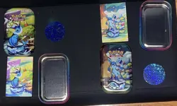 8x Prismatic Evolutions Mini Tins FULL set, Art -NO CARDS Empty - Image 5