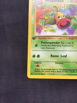 Pokemon Cards: Jungle 1st Edition Uncommon: Weepinbell 48/64 - Image 5