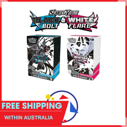 Pokemon Black Bolt & White Flare Booster Bundle Set of 2 Sealed Trading Card TCG - Image 1