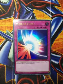 LCKC-EN053 Mirror Force Ultra Rare 1st Edition LP YuGiOh Card - Image 1