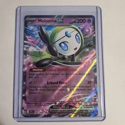 Pokemon TCG Meloetta EX Black Bolt Double Rare Holo Card 044/086 - Image 1