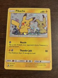 Pokemon Pikachu TCG Sun & Moon SM162 Holo Promo Card - Image 2