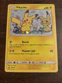 Pokemon Pikachu TCG Sun & Moon SM162 Holo Promo Card - Image 5