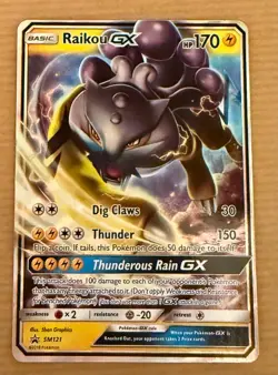 Pokemon - Raikou GX - SM121 - Black Star Promo - Half Art Card Near Mint/Mint - Image 1