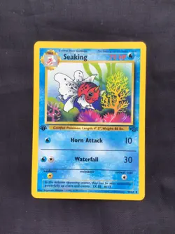 Pokemon Cards: Jungle 1st Edition Uncommon: Seaking 46/64 - Image 1