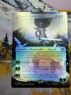 Elspeth, Storm Slayer - Extended Art Foil TDM NM MTG M 0398 Looks So Mint!! - Image 1