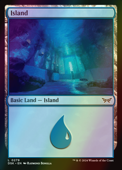 MTG Island (279) Foil ** Duskmourn: House of Horror ** English (NM) - Image 1