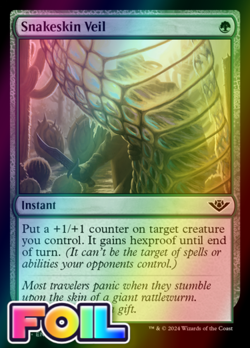 x1 Snakeskin Veil OTJ MTG 181 FOIL COMMON M/NM 1x - Image 1