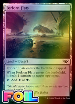x1 Forlorn Flats OTJ MTG 258 FOIL COMMON M/NM 1x - Image 1