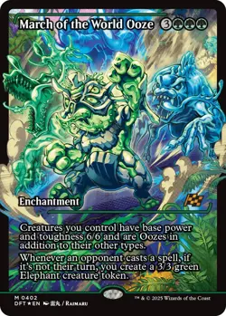 MTG Foil - March of the World Ooze (Showcase) - 402 / NM / English - Image 1