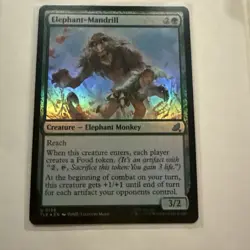 MTG Elephant-Mandrill Foil NM Avatar: The Last Airbender: Eternal-Legal Magic 13 - Image 1