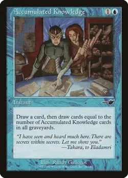 Accumulated Knowledge 26 MTG NM - Nemesis - Image 1
