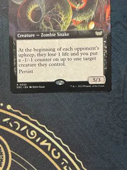Persistent Constrictor (Extended Art) Commander: Duskmourn: House of Horror LP - Image 3