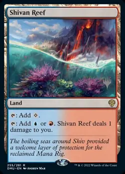 1 x Shivan Reef - Promo Pack - Dominaria United - NM-Mint - MTG - Image 1