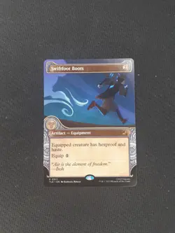 Magic The Gathering Mtg Swiftfoot Boots Promo Commander Avatar Near Mint Rare - Image 1
