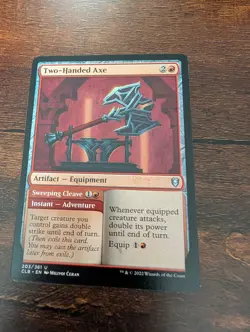 Two-Handed Axe - CLB 203/361 - Battle for Baldur's Gate MTG NM+ - Image 1
