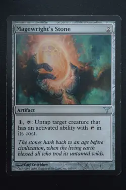 Magic The Gathering MTG MAGEWRIGHT'S STONE Dissension MP Moderately Played - Image 1