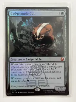 MTG - Avatar - Badgermole Cub Foil - Mythic 0167 - Image 1