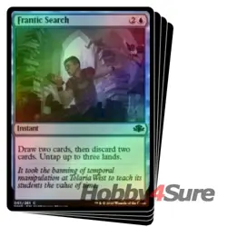 Foil Frantic Search X4 M/NM Magic: The Gathering MTG Dominaria Remastered - Image 1