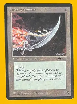 MTG DANCING SCIMITAR Arabian Nights (OldManMTG 012-607) - Image 1