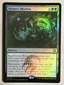 MTG / Nature's Rhythm / TDM / #150 / FOIL / Rare / NM - Image 1