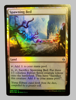 Magic The Gathering SPAWNING BED Uncommon Foil Battle For Zendikar 248/274 NP MT - Image 1