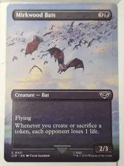 Mirkwood Bats - BORDERLESS - Lord of the Rings - Magic the Gathering MTG Nice! - Image 1
