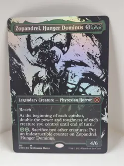MTG Zopandrel, Hunger Dominus SHOWCASE FOIL Phyrexia: All Will Be One 315 NM - Image 1