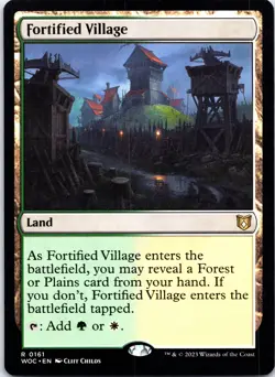 Fortified Village - Commander: Wilds of Eldraine #161 NM - Image 1