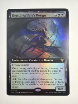 Demon of Fate's Design (Extended Art) Commander Masters Foil - Image 1